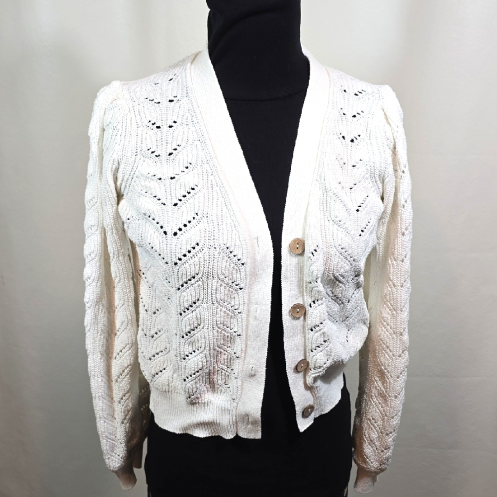 CARVE DESIGNS Tessa Cardigan 100% Organic Cotton Ladies Small